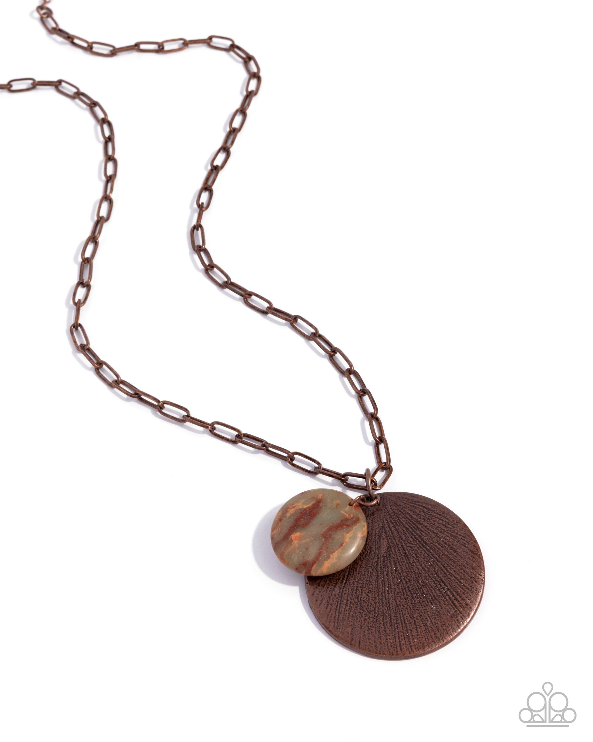 Eclectic Eclipse - copper - Paparazzi necklace