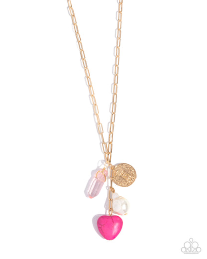 Eclectic Eden - pink - Paparazzi necklace