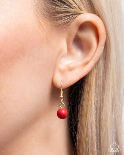 Eclectic Eden - red - Paparazzi necklace