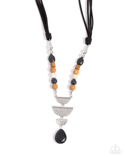 Eclectic Elegance - black - Paparazzi necklace
