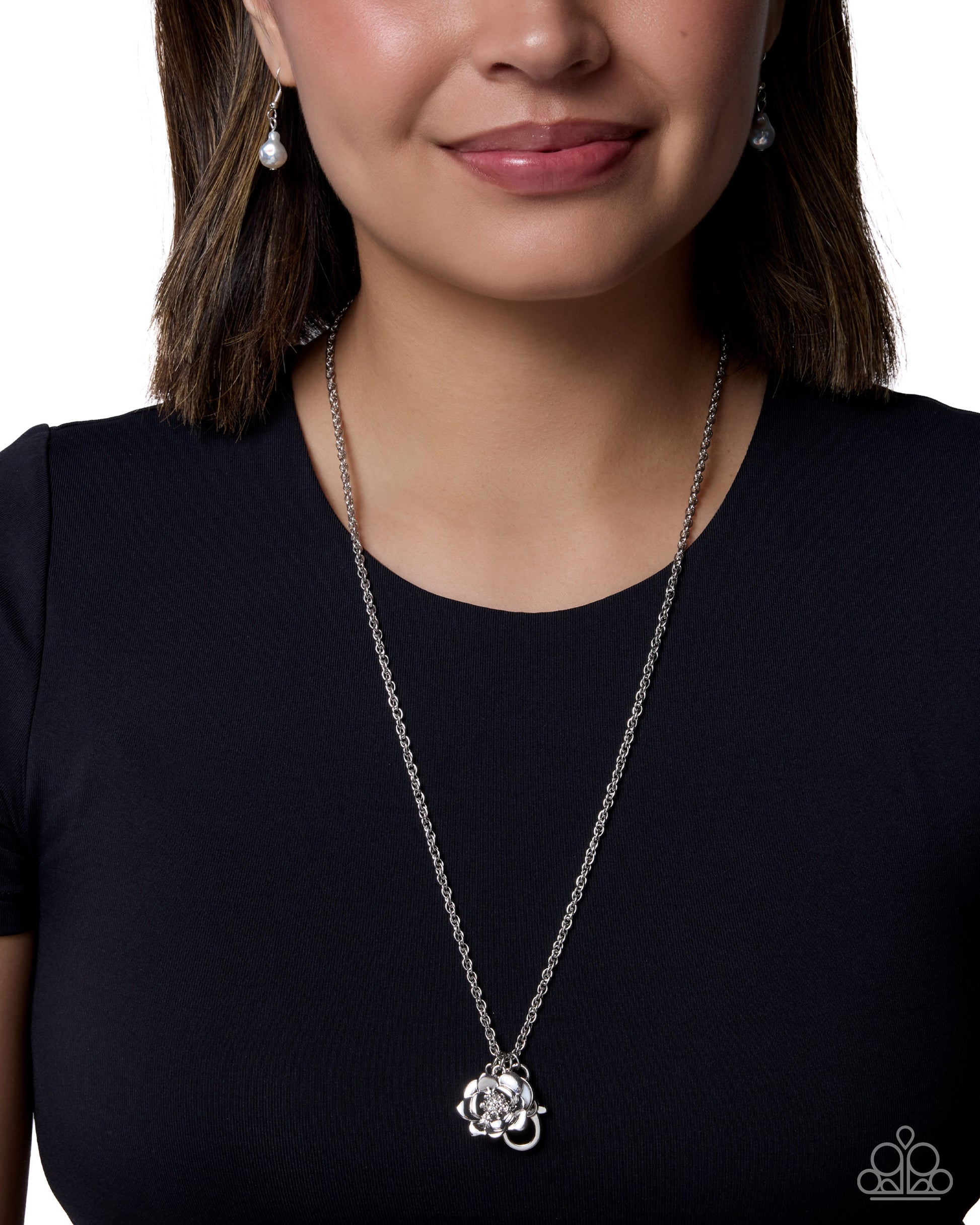 Eclectic Elementary - white - Paparazzi LANYARD necklace