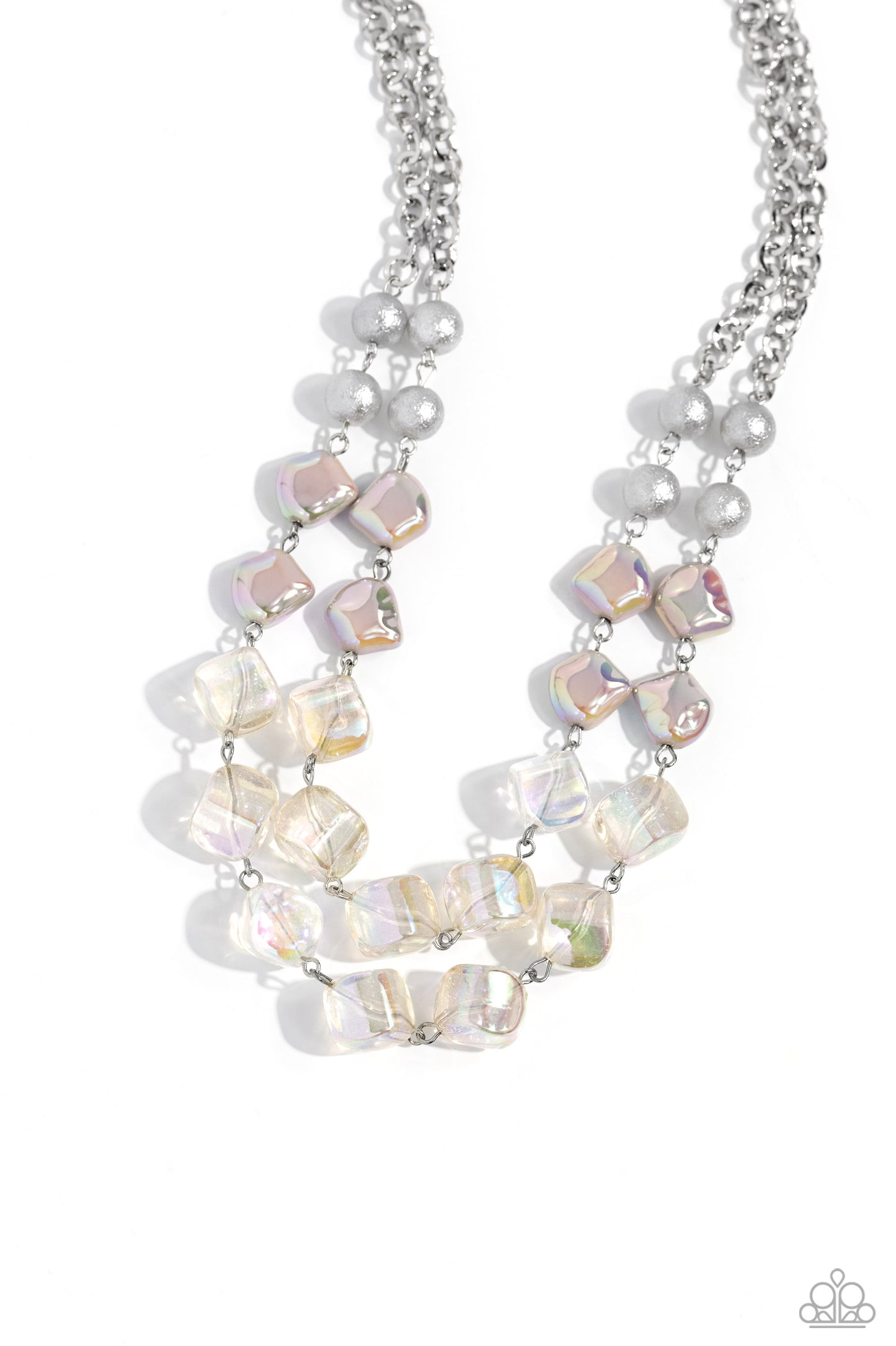 Eclectic Embellishment - silver - Paparazzi necklace