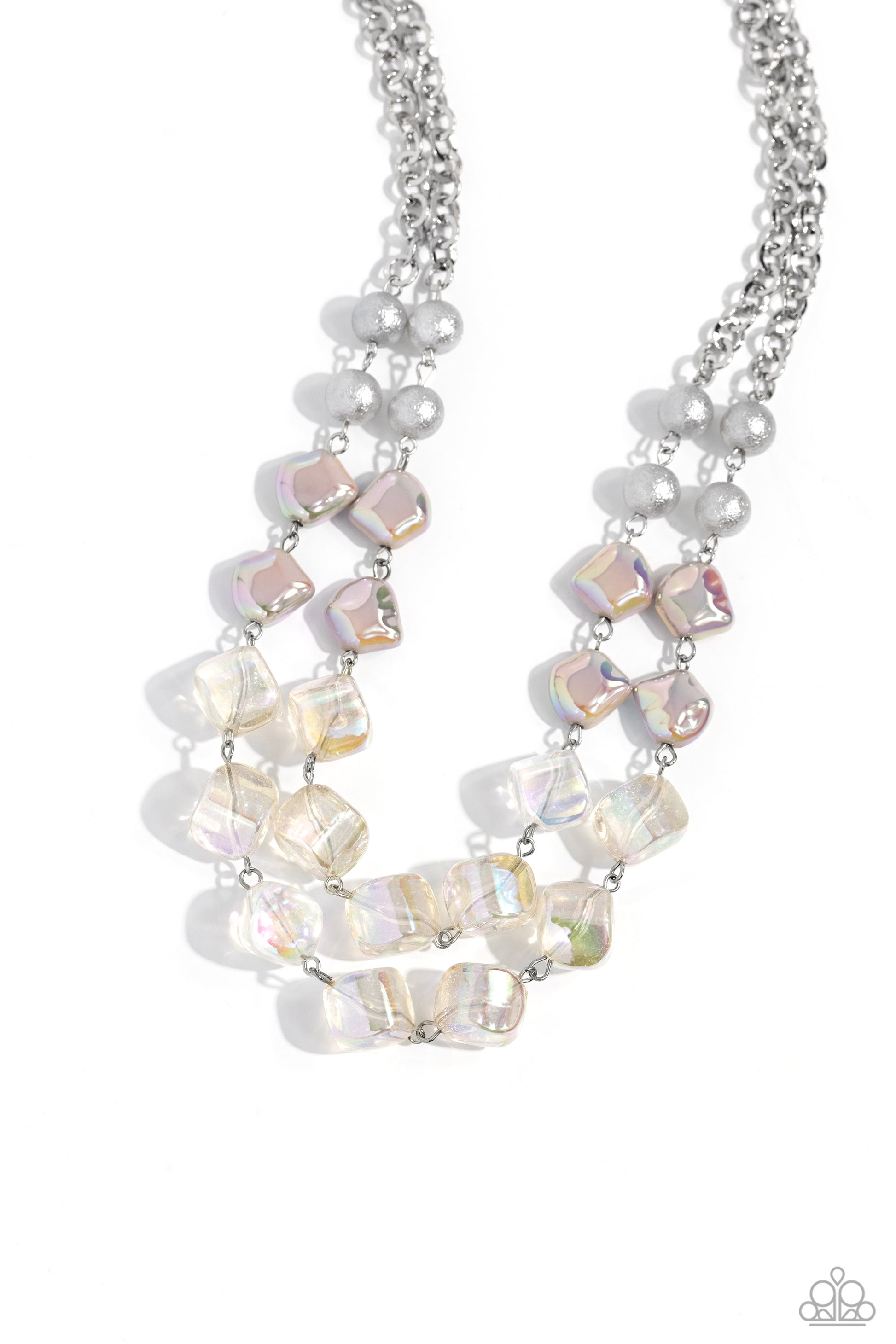 Eclectic Embellishment - silver - Paparazzi necklace