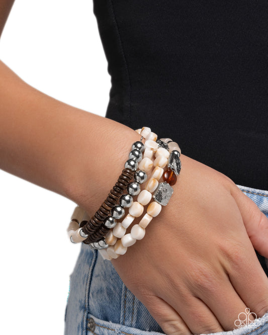Eclectic Empire - brown - Paparazzi bracelet