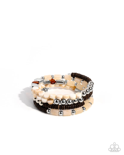 Eclectic Empire - brown - Paparazzi bracelet