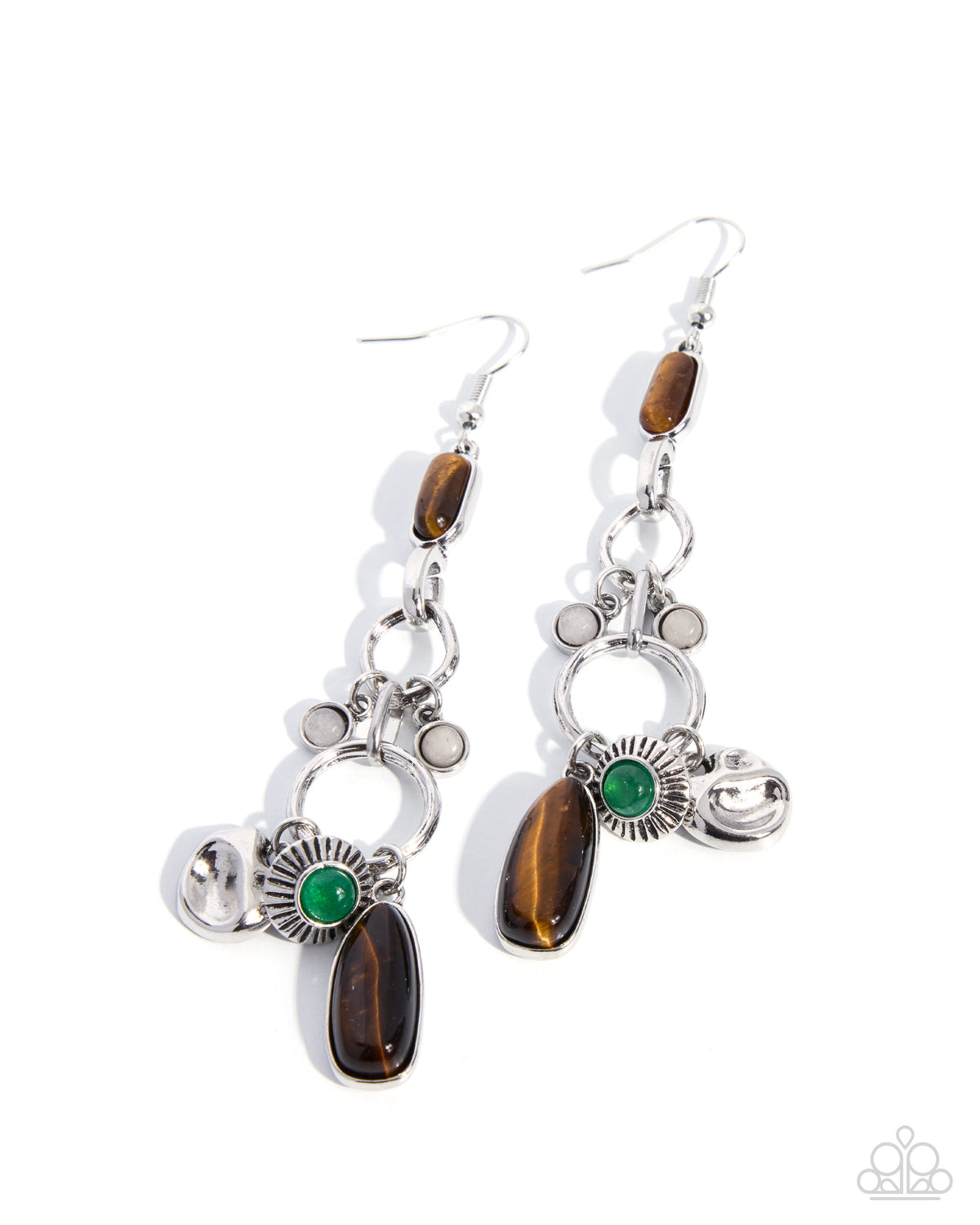 Eclectic Encore - brown - Paparazzi earrings