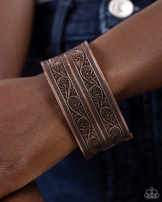 Eclectic European - copper - Paparazzi bracelet