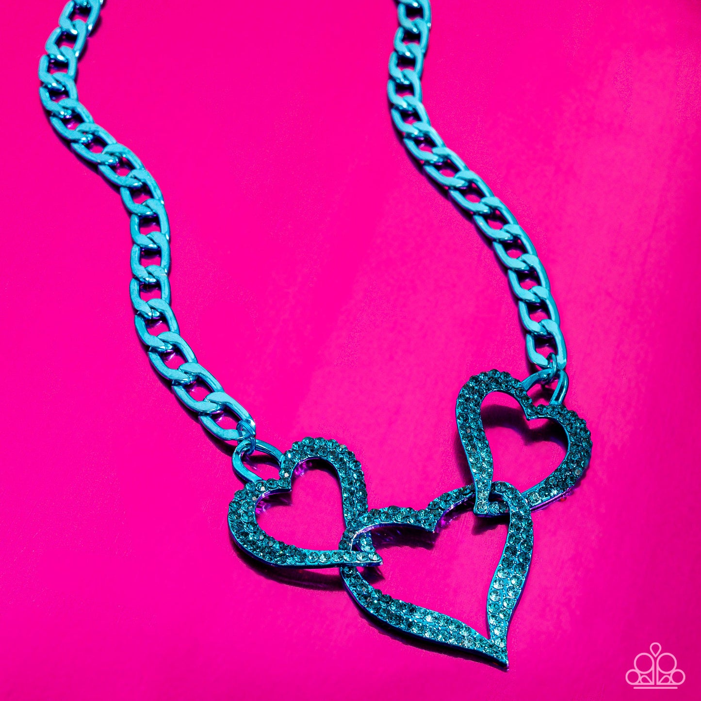 Eclectically Enamored - blue - Paparazzi necklace