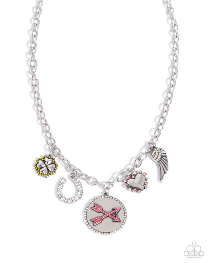 Eclectically Engaged - pink - Paparazzi necklace
