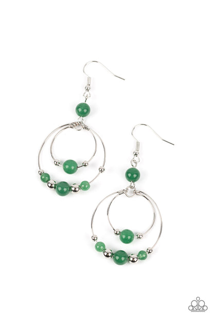 Eco Eden - green - Paparazzi earrings