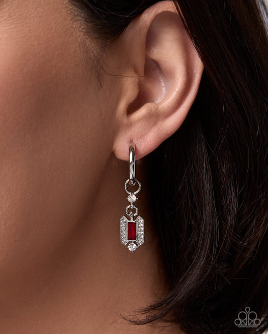 Ecstatic Elegance - red - Paparazzi earring charms