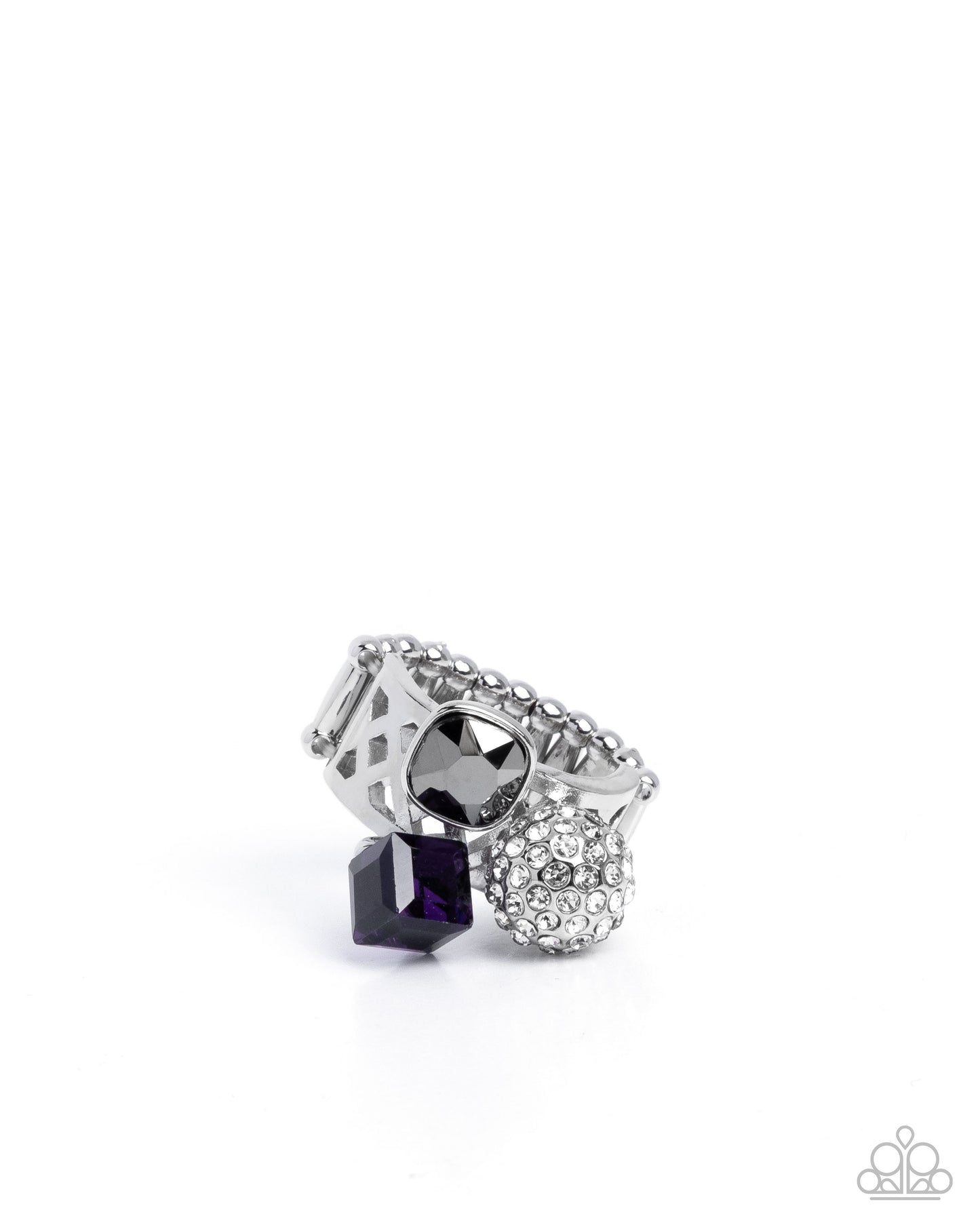 Edgy Expectation - purple - Paparazzi ring