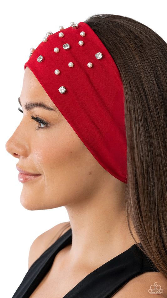 Effortless Energy - red - Paparazzi headband
