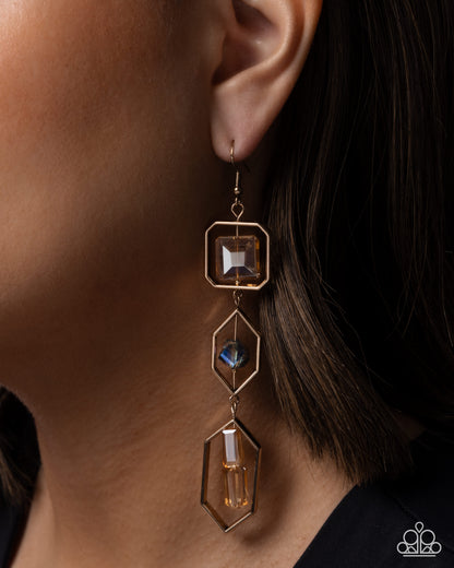 Effortless Evolution - multi - Paparazzi earrings