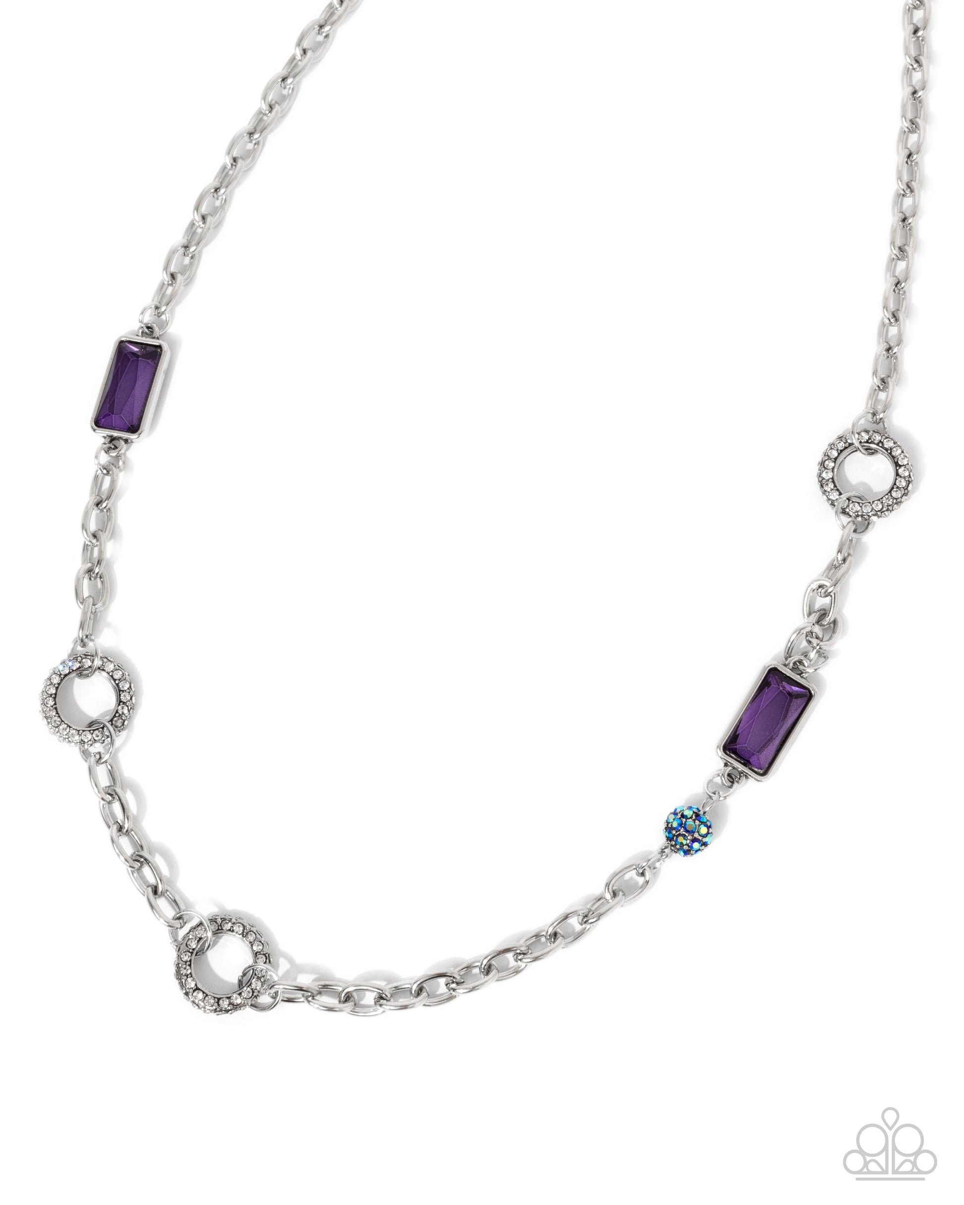 Effulgent Emeralds - purple - Paparazzi necklace