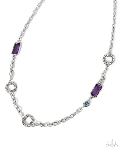 Effulgent Emeralds - purple - Paparazzi necklace