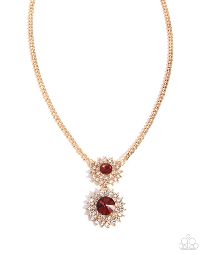 Elaborate Ethics - brown - Paparazzi necklace