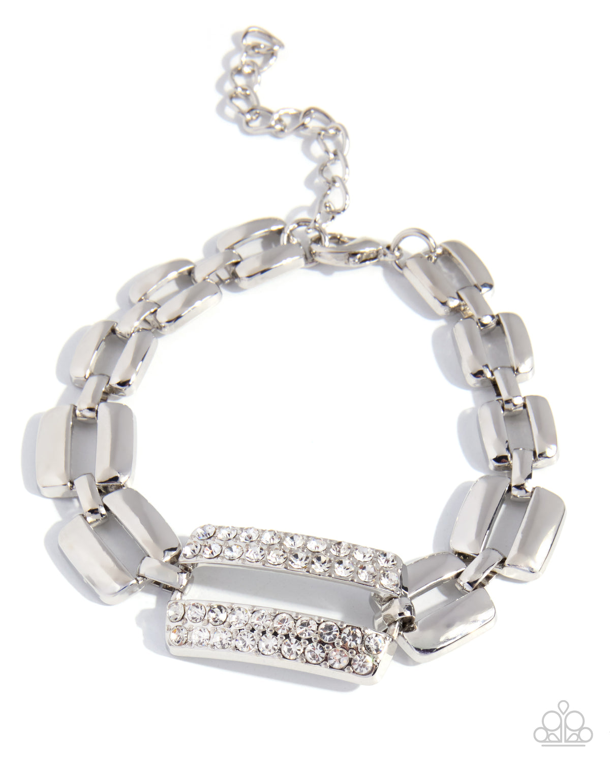 Elaborately Enough - white - Paparazzi bracelet