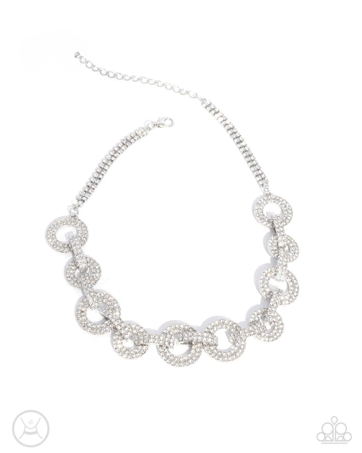 Elegant Embrace - white - Paparazzi necklace