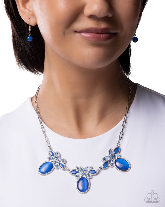 Elegant Emphasis - blue - Paparazzi necklace