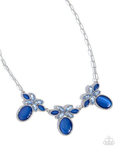 Elegant Emphasis - blue - Paparazzi necklace