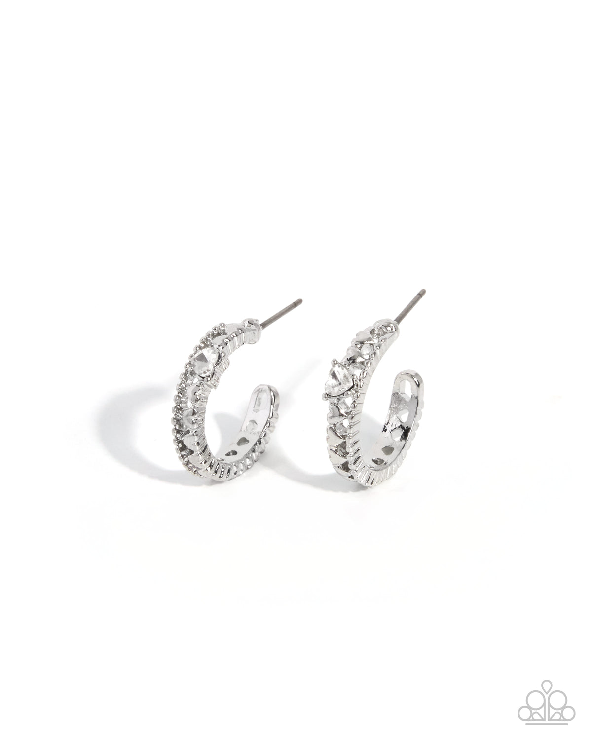 Elegant Energy - white - Paparazzi earrings