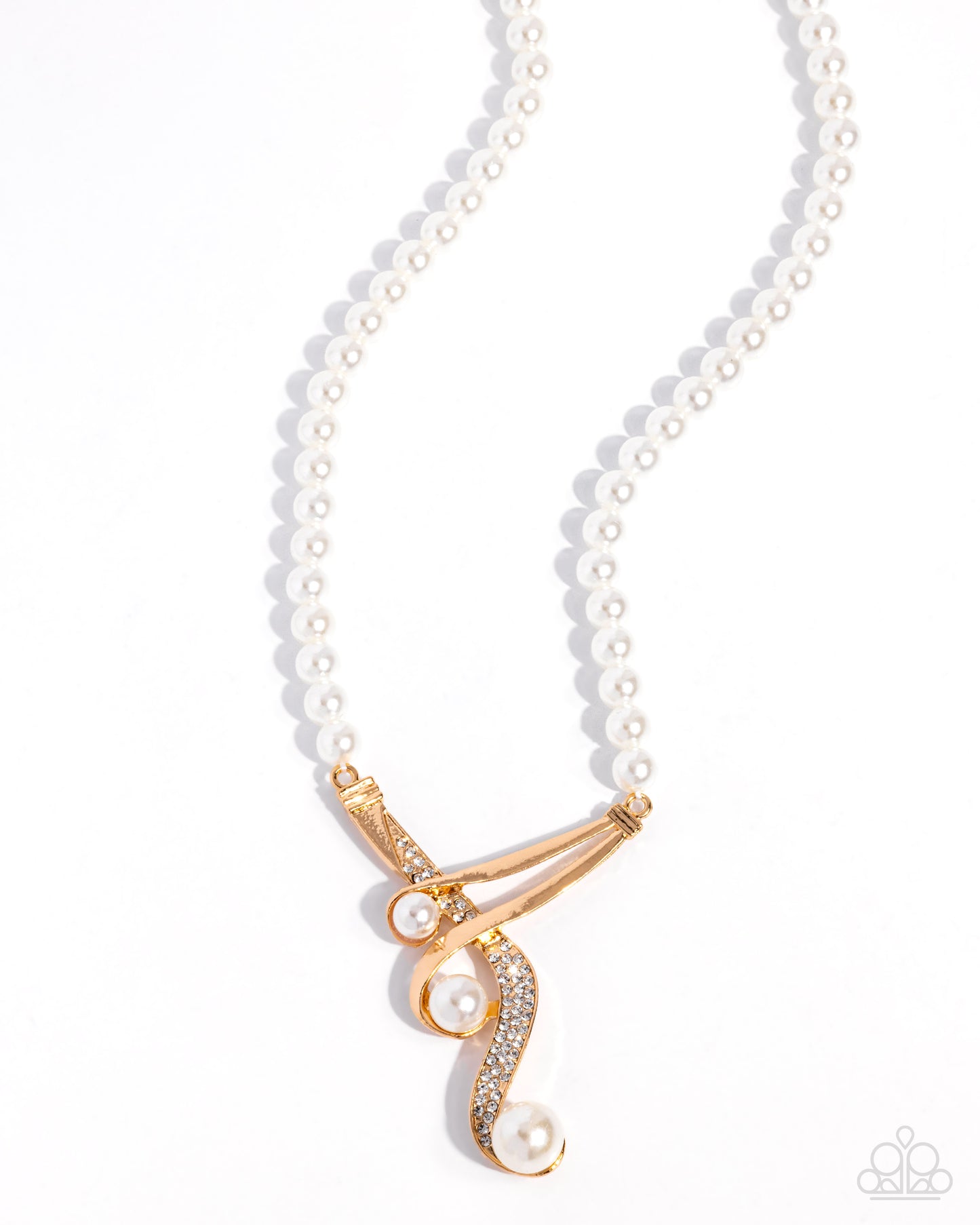 Elegant Entourage - gold - Paparazzi necklace