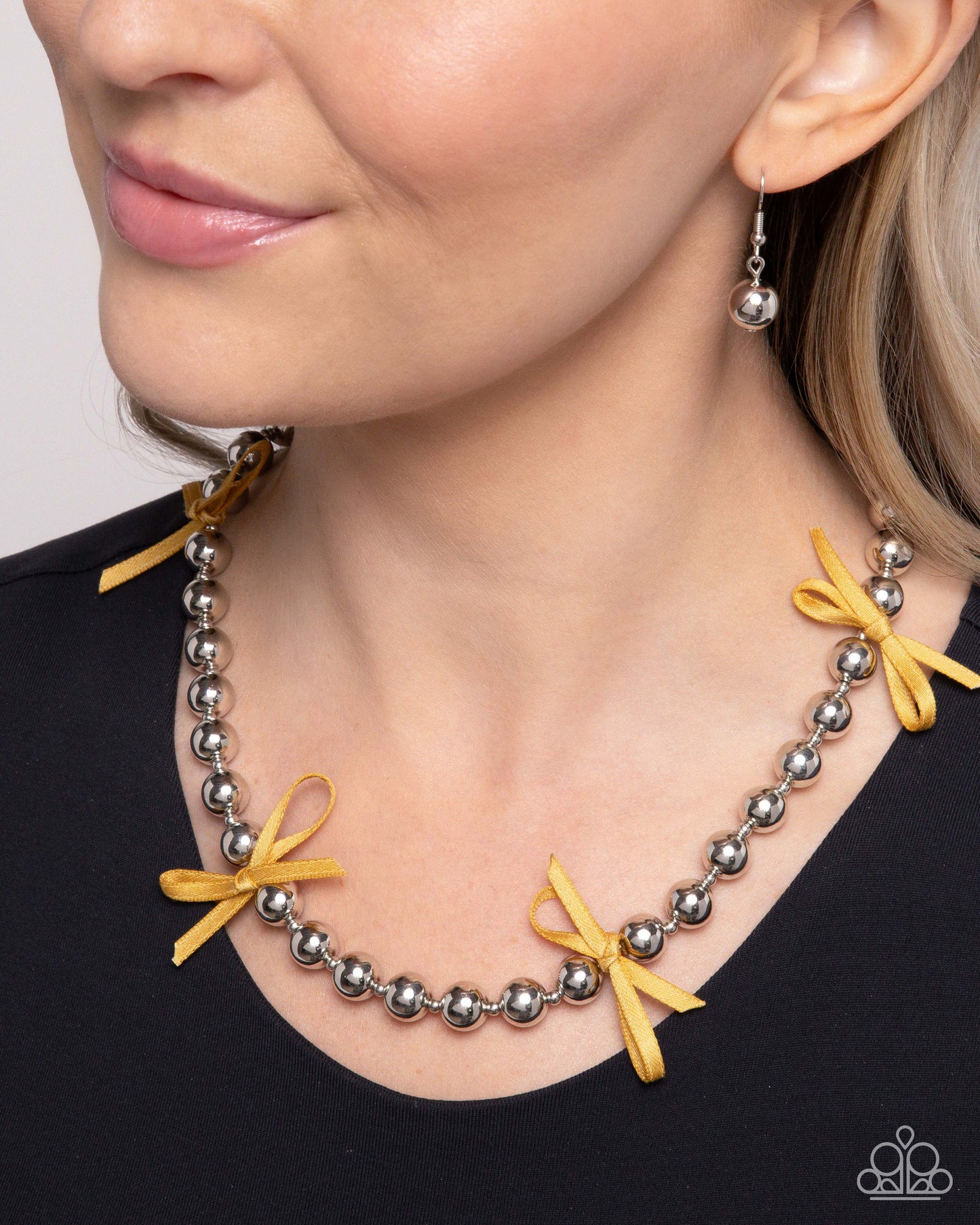 Elegant Event - yellow - Paparazzi necklace