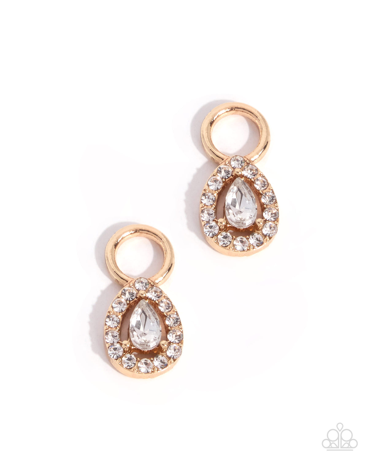 Elegant Evidence - gold - Paparazzi earring charms