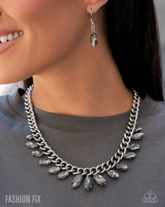 Elegant Exception - silver - Paparazzi necklace