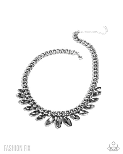 Elegant Exception - silver - Paparazzi necklace