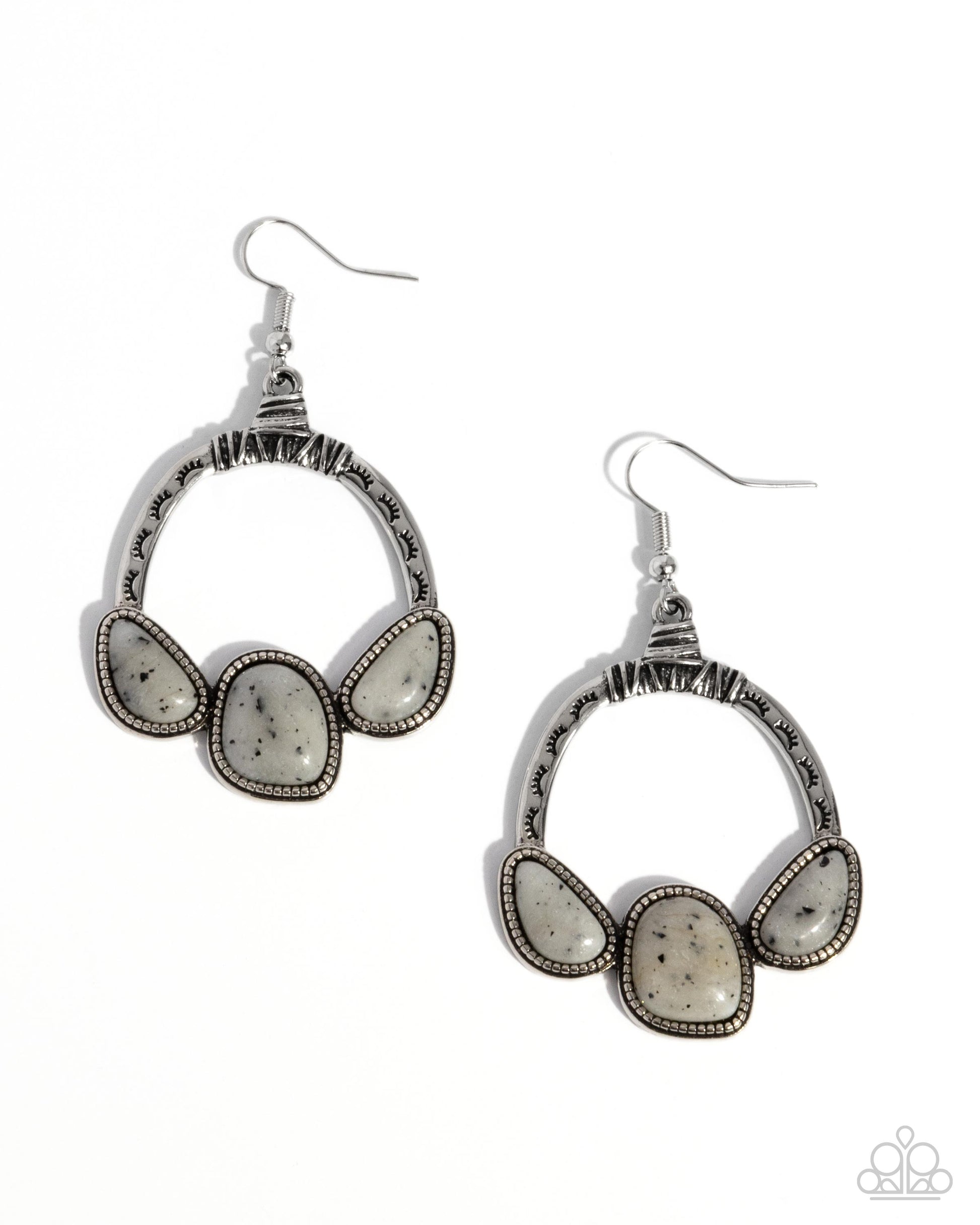 Elegant Expectation - silver - Paparazzi earrings