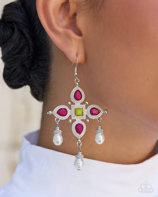 Elegant Expertise - multi - Paparazzi earrings