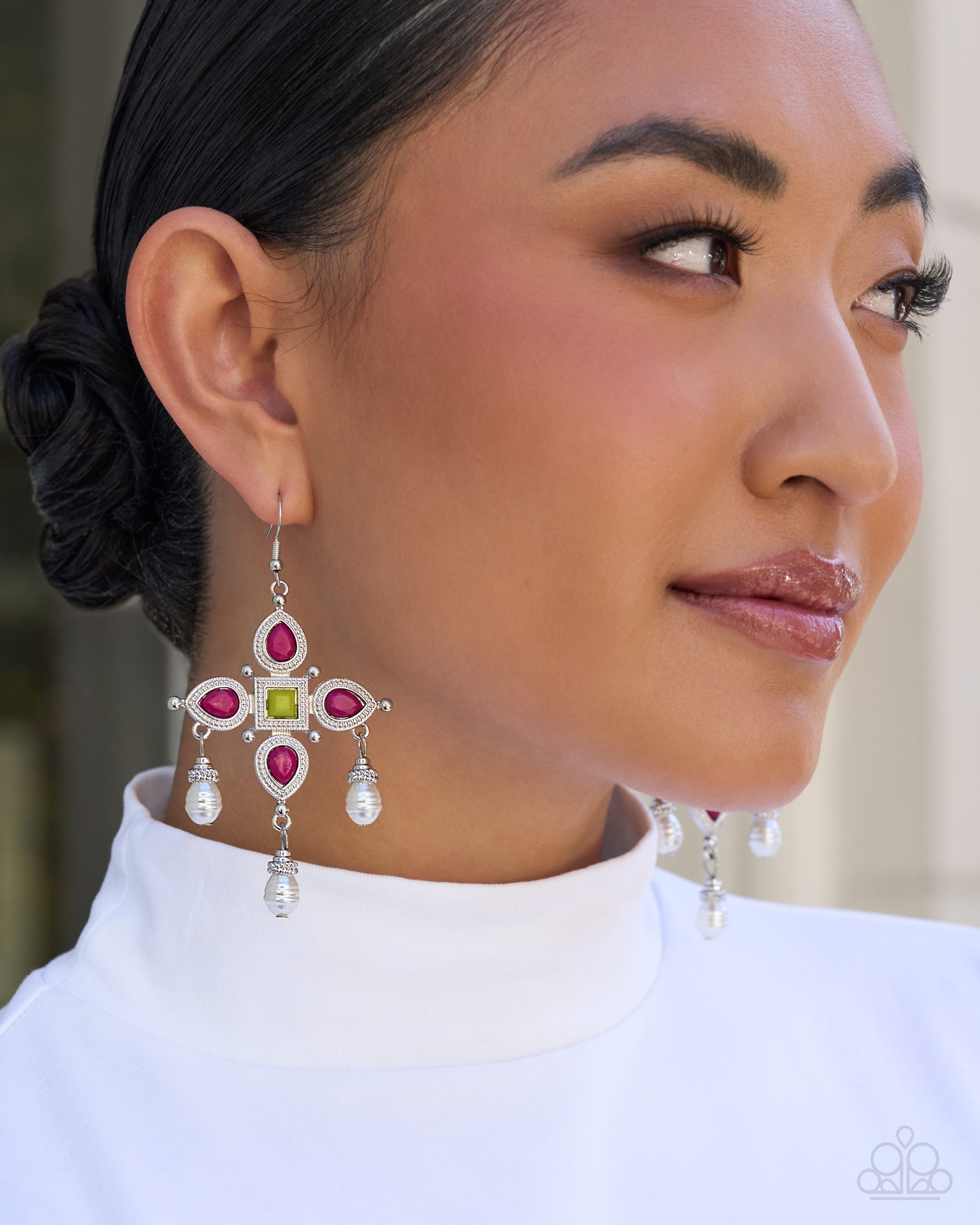Elegant Expertise - multi - Paparazzi earrings