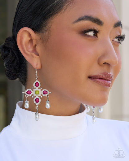 Elegant Expertise - multi - Paparazzi earrings