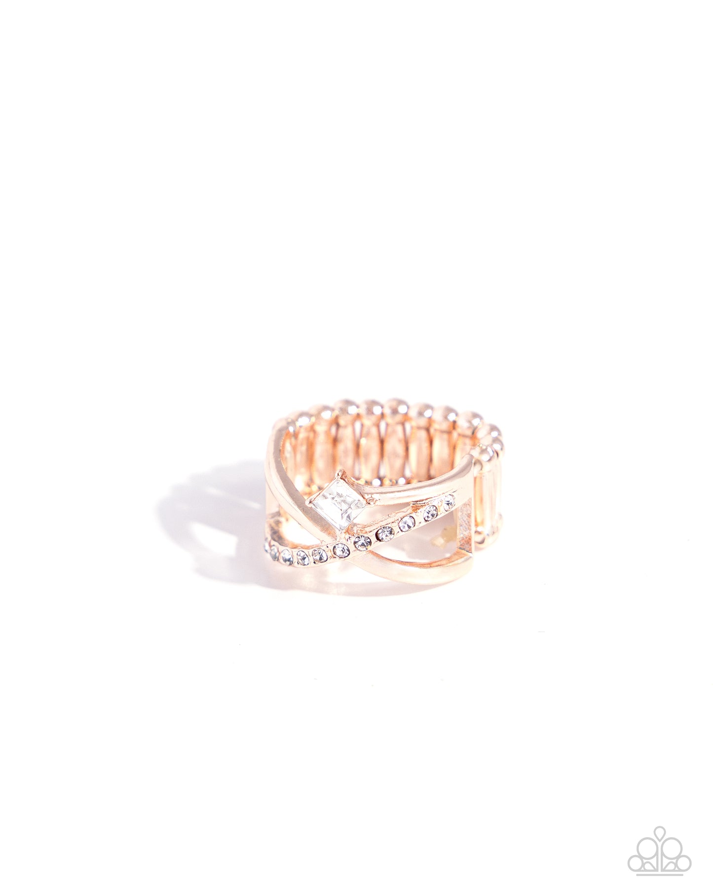 Elegantly Engaged - rose gold - Paparazzi ring