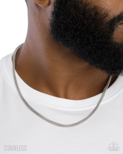 Elemental Effect - silver - Paparazzi MENS necklace