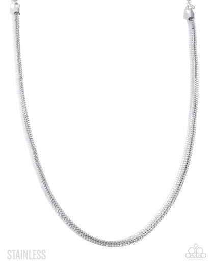 Elemental Effect - silver - Paparazzi MENS necklace