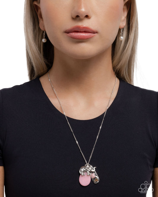Elephant Empire - pink - Paparazzi necklace