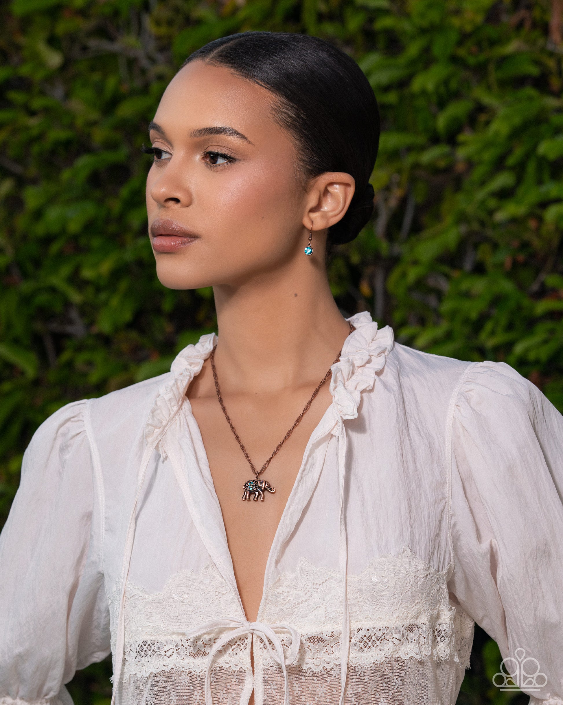 Elephant Enthusiast - copper - Paparazzi necklace