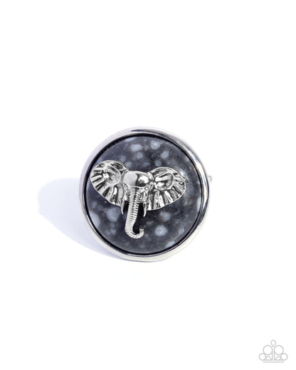 Elephant Etude - black - Paparazzi ring