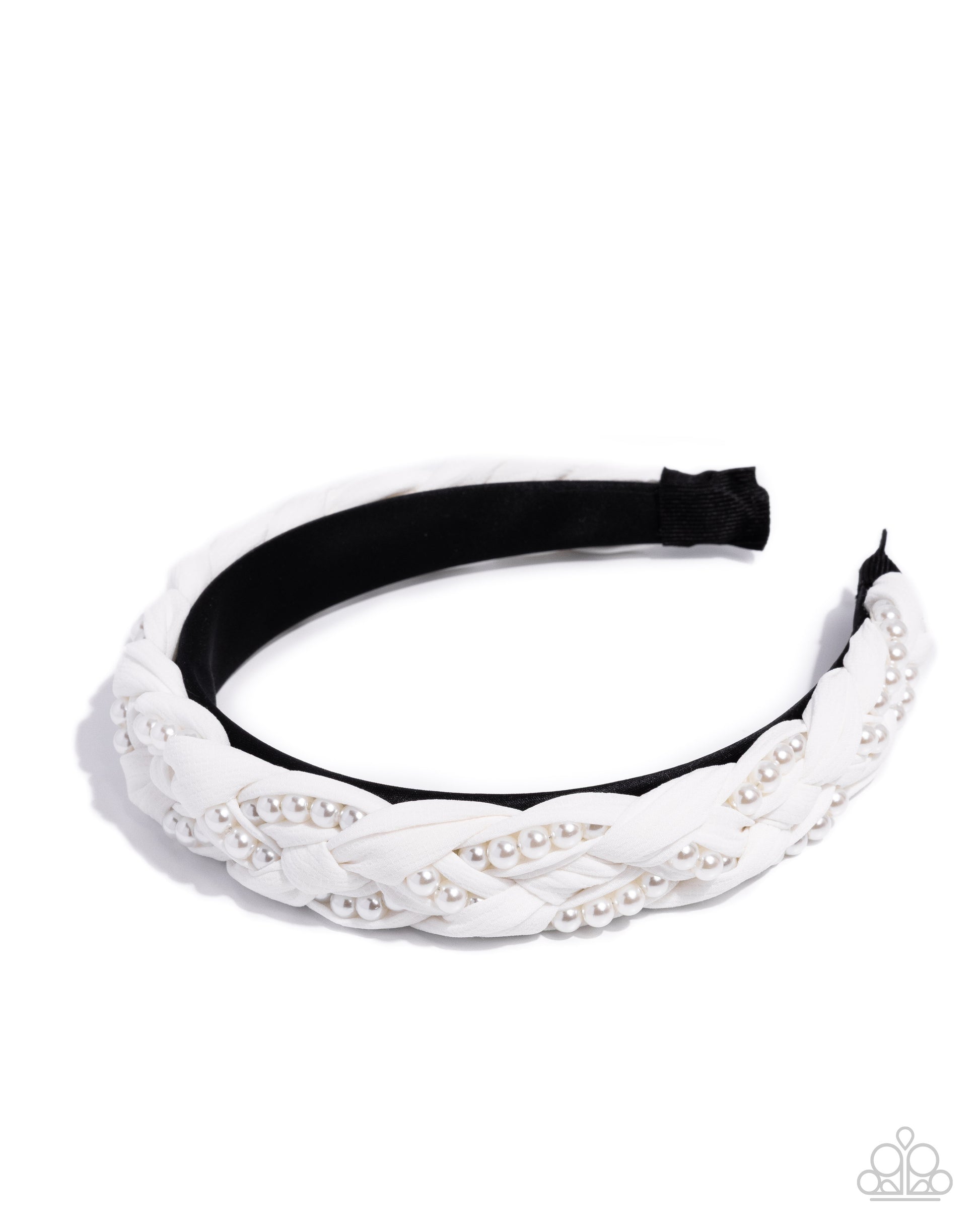 Elevated Effort - white - Paparazzi headband