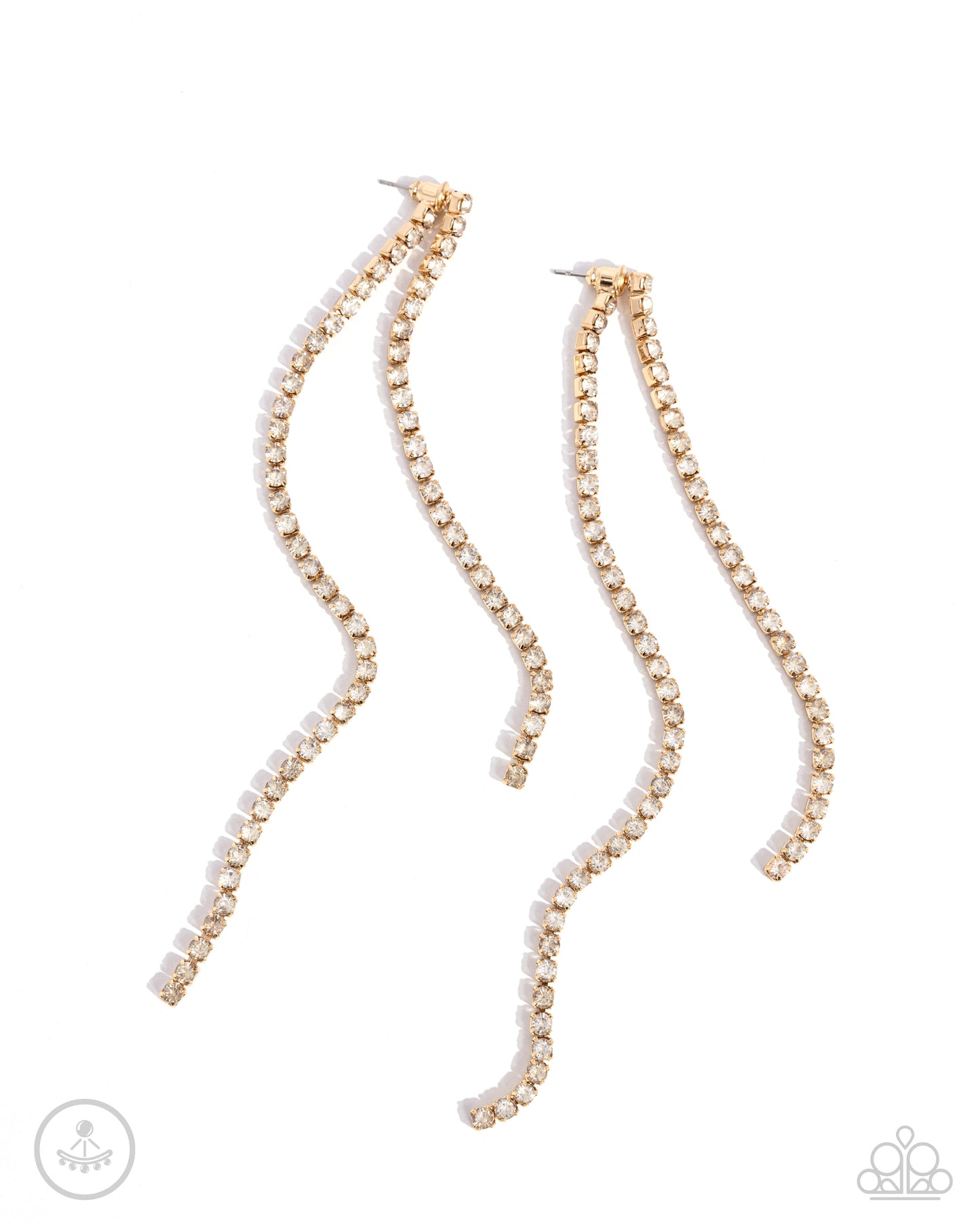 Elevated Elegance - gold - Paparazzi earrings