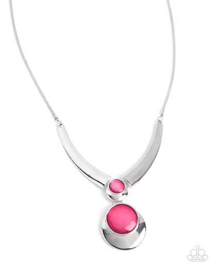 Elite Effulgence - pink - Paparazzi necklace