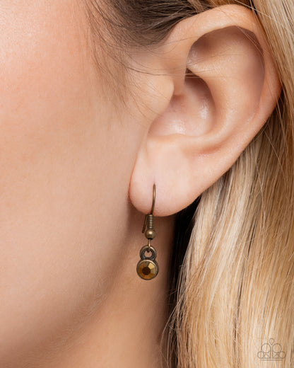 Elite Etiquette - brass - Paparazzi necklace