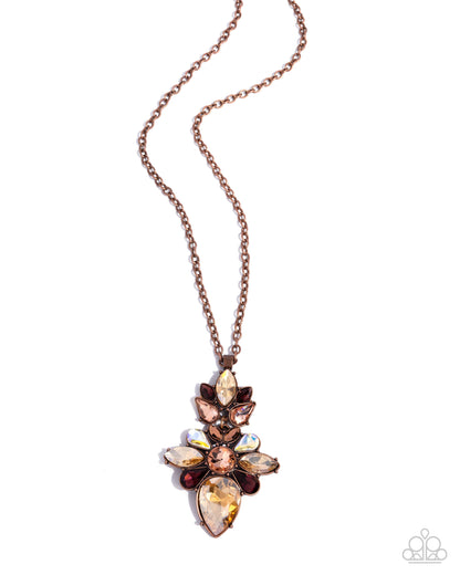 Elite Etiquette - copper - Paparazzi necklace