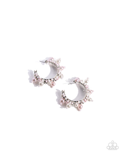 Elite Expense - pink - Paparazzi earrings