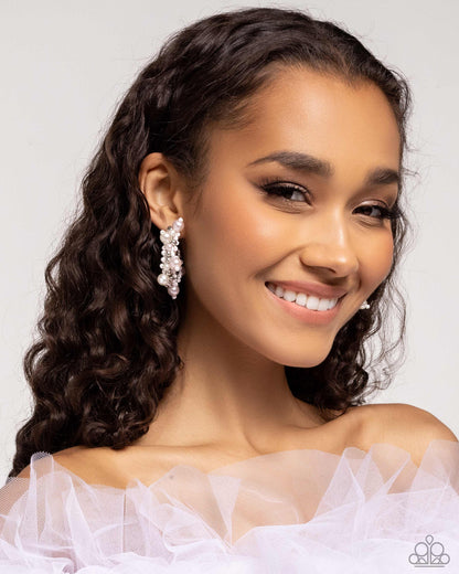 Elite Expense - pink - Paparazzi earrings