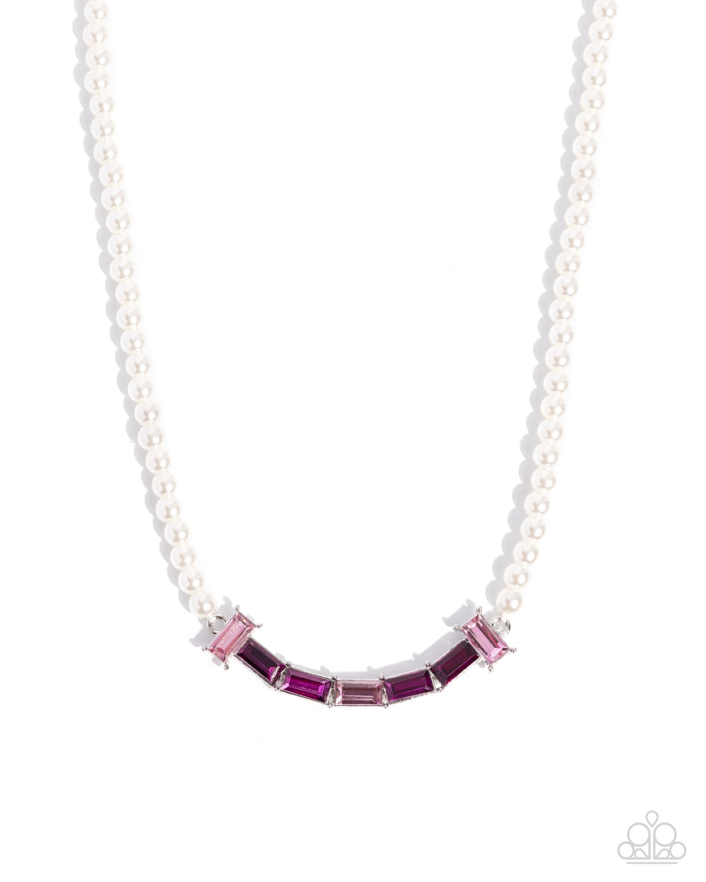 Eloquent Emeralds - pink - Paparazzi necklace