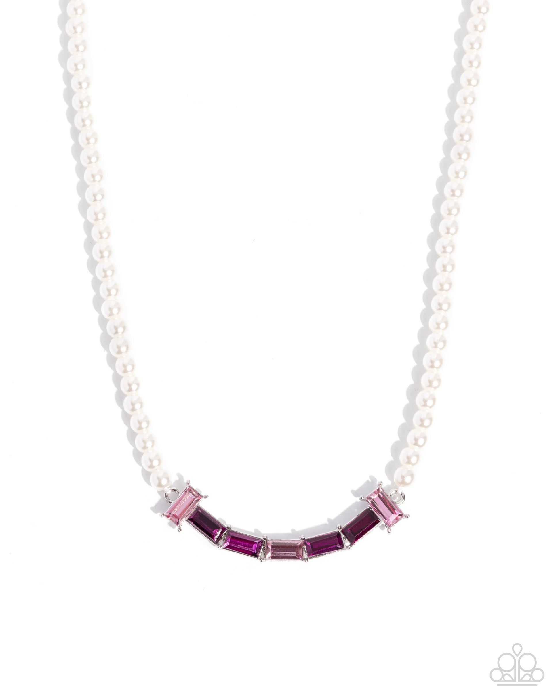 Eloquent Emeralds - pink - Paparazzi necklace